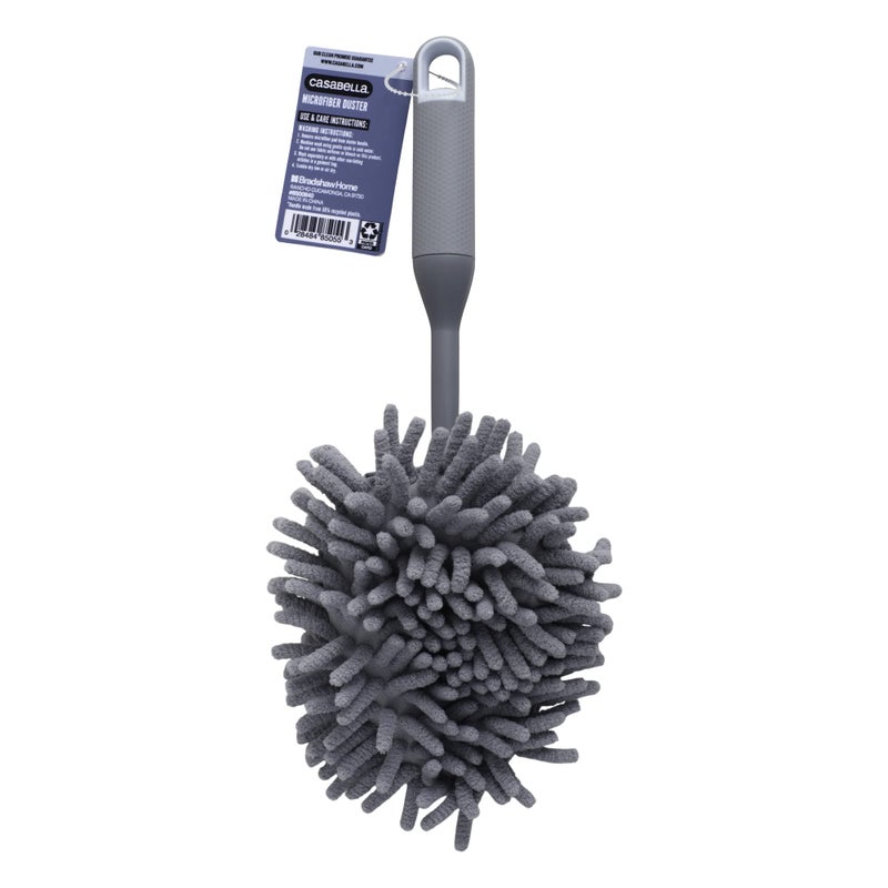 Casabella Handheld Microfiber Duster, Gray - Image 1